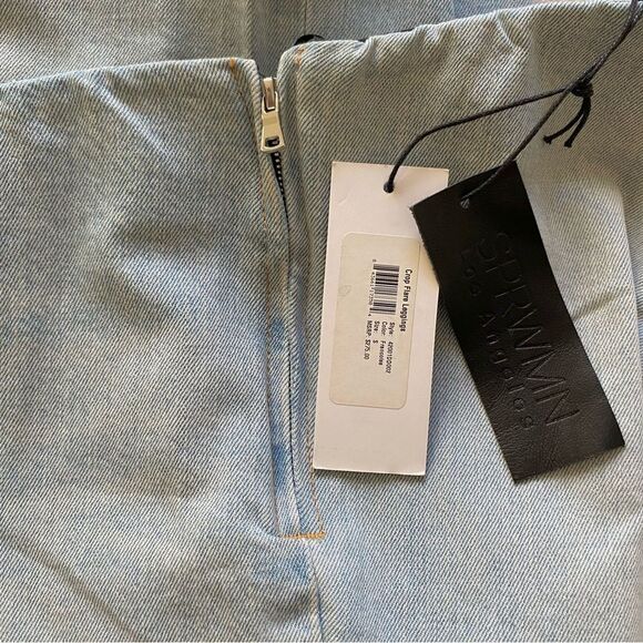 REVOLVE Jeans SPRWMN LA NEW Denim Flare Leggings Francoise Blue Size Small 26 - Picture 9 of 16